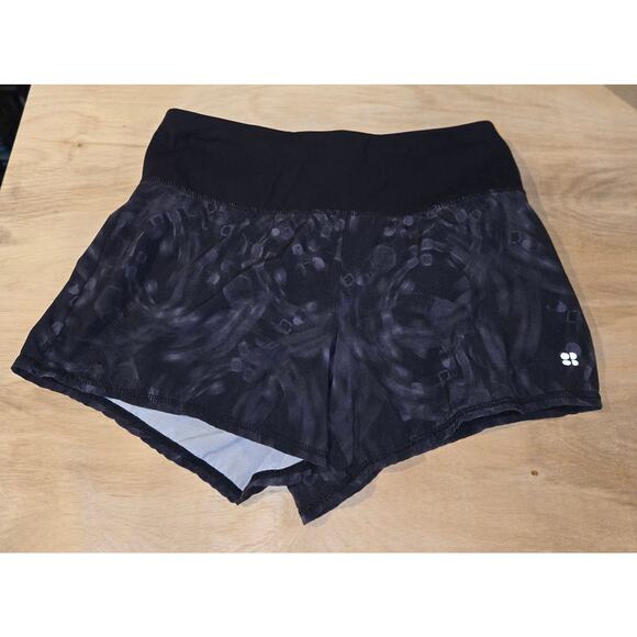 Sweaty Betty women Time Trial running shorts sz XS black gray - Picture 1 of 5
